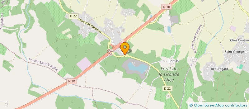 localisation de l'entreprise GROUPEMENT D'EMPLOYEURS ROMAIN-LAMAUD  ROULLET-SAINT-ESTEPHE