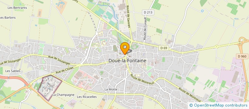 localisation de l'entreprise GROUPEMENT D'EMPLOYEURS SAFRAN à DOUE-EN-ANJOU
