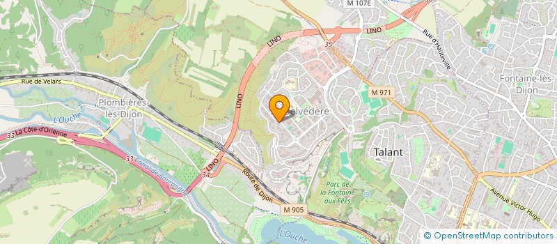 localisation de l'entreprise GROUPEMENT D'EMPLOYEURS SANTE MEDICO-SOCIAL BOURGOGNE FRANCHE-COMTE  FONTAINE-LES-DIJON