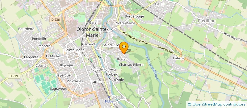 localisation de l'entreprise GROUPEMENT D'EMPLOYEURS SOCIETES SERVAT  OLORON-SAINTE-MARIE