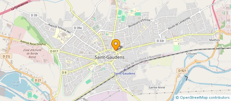 localisation de l'entreprise GROUPEMENT D'EMPLOYEURS SOLIDAIRES POUR LA TRANSITION ECOLOGIQUE ET SOCIALE  SAINT-GAUDENS