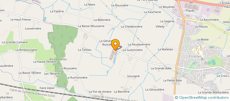 localisation de l'entreprise GROUPEMENT D EMPLOYEURS SOLTYS  ETRELLES