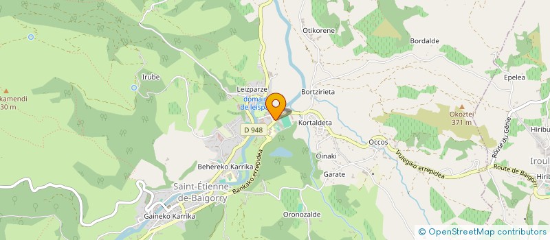 localisation de l'entreprise GROUPEMENT D'EMPLOYEURS SOTOKO MAHASTIAK  SAINT-ETIENNE-DE-BAIGORRY