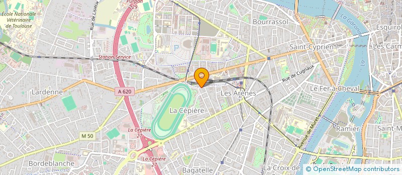 localisation de l'entreprise GROUPEMENT D'EMPLOYEURS SPORT-BOULES OCCITANIE (GESBO) à TOULOUSE