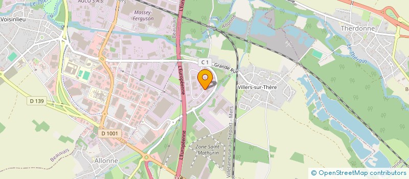 localisation de l'entreprise GROUPEMENT D'EMPLOYEURS SPORT ET LOISIRS OUEST - HAUTS DE FRANCE  ALLONNE