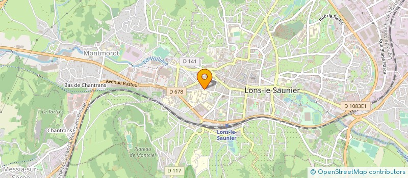 localisation de l'entreprise GROUPEMENT D'EMPLOYEURS SPORT LOISIRS ANIMATION 39 SLAGE 39 à LONS-LE-SAUNIER