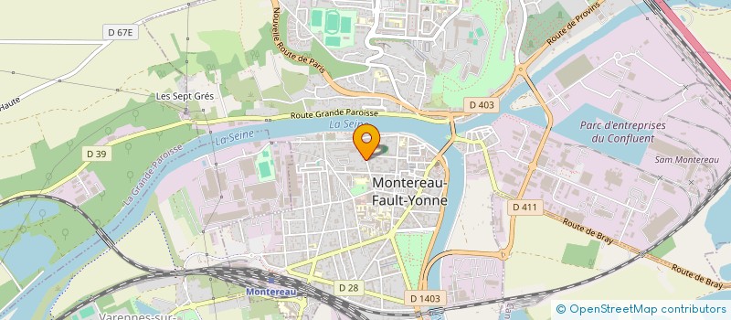 localisation de l'entreprise GROUPEMENT D EMPLOYEURS SPORTIF SEINE ET MARNE  MONTEREAU-FAULT-YONNE