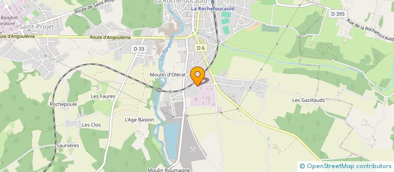 localisation de l'entreprise GROUPEMENT D EMPLOYEURS T.V.J. à LA ROCHEFOUCAULD-EN-ANGOUMOIS