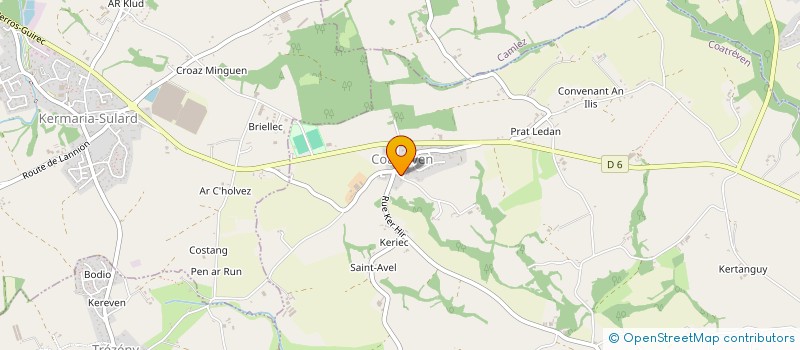 localisation de l'entreprise GROUPEMENT D'EMPLOYEURS TACON-BEGUEC  COATREVEN