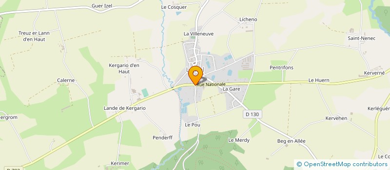 localisation de l'entreprise GROUPEMENT D EMPLOYEURS TAT 56  LIGNOL