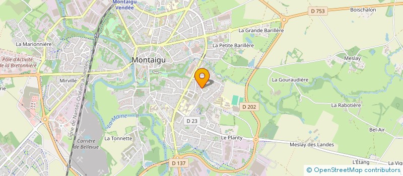 localisation de l'entreprise GROUPEMENT D'EMPLOYEURS TENNIS ET PADEL TERRES DE MONTAIGU à MONTAIGU-VENDEE