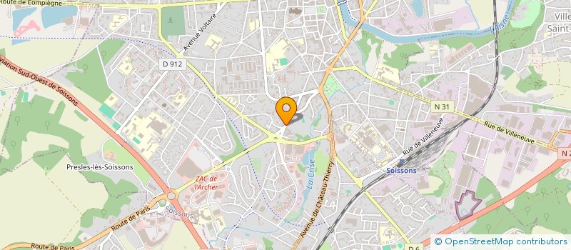 localisation de l'entreprise GROUPEMENT D EMPLOYEURS TESTU à SOISSONS
