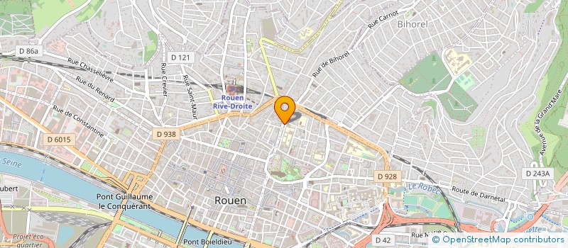 localisation de l'entreprise GROUPEMENT D EMPLOYEURS THEATRE EN HAUTE NORMANDIE à ROUEN