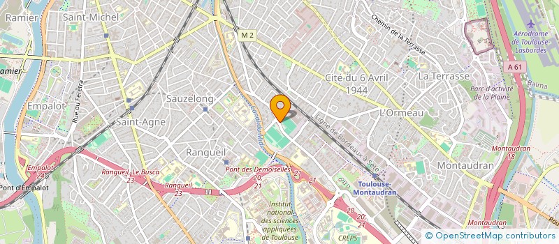 localisation de l'entreprise GROUPEMENT D'EMPLOYEURS TRANSPORTS 31 à TOULOUSE