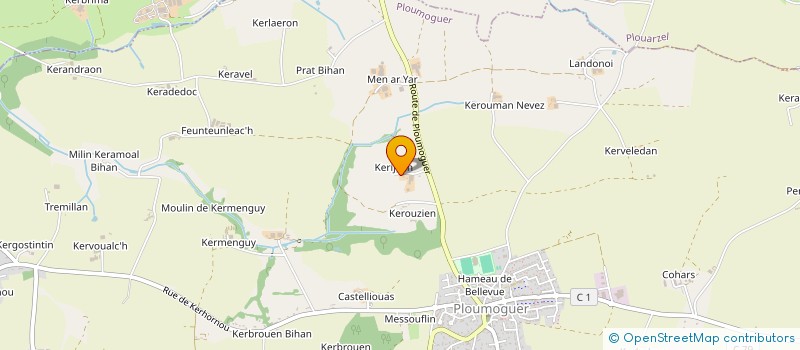 localisation de l'entreprise GROUPEMENT D'EMPLOYEURS TRAON-BROUEN  PLOUMOGUER