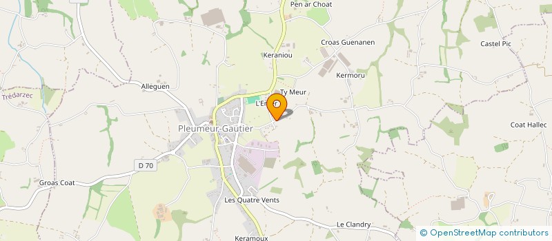 localisation de l'entreprise GROUPEMENT D'EMPLOYEURS TREGOR-GOELO  PLEUMEUR-GAUTIER