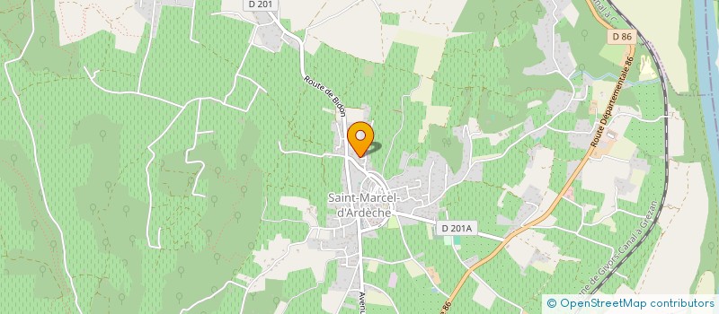 localisation de l'entreprise GROUPEMENT D'EMPLOYEURS VIDALENCHE LAMBROIS  SAINT MARCEL D'ARDECHE