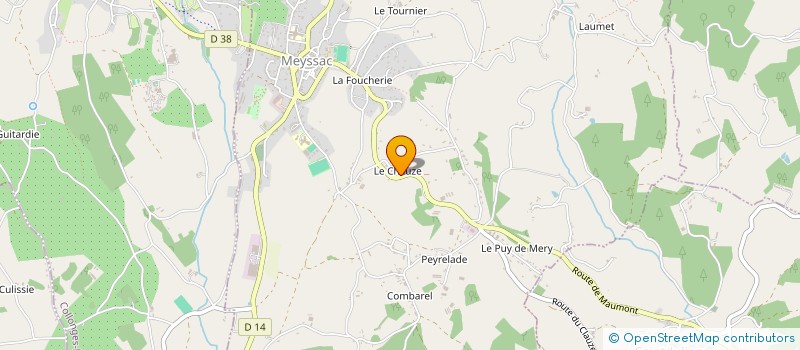 localisation de l'entreprise GROUPEMENT D'EMPLOYEURS VITICOLE DU MIDI CORREZIEN  MEYSSAC