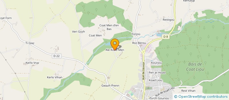 localisation de l'entreprise GROUPEMENT D'EMPLOYEURS VOLAILLES DE COAT MEN  BOURBRIAC