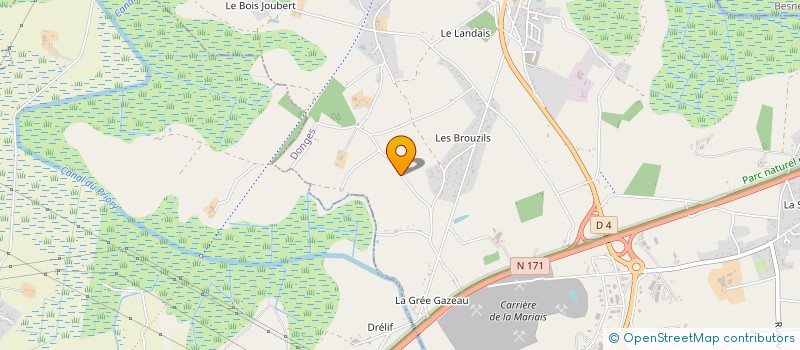 localisation de l'entreprise GROUPEMENT D'ENTRAIDE AUX COMMERCANTS AMBULANTS DE LOIRE-ATLANTIQUE  DONGES