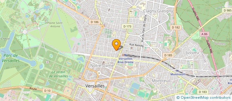 localisation de l'entreprise GROUPEMENT D'ENTRAIDE DES HUISSIERS DE JUSTICE AUDIENCIERS VERSAILLAIS à VERSAILLES