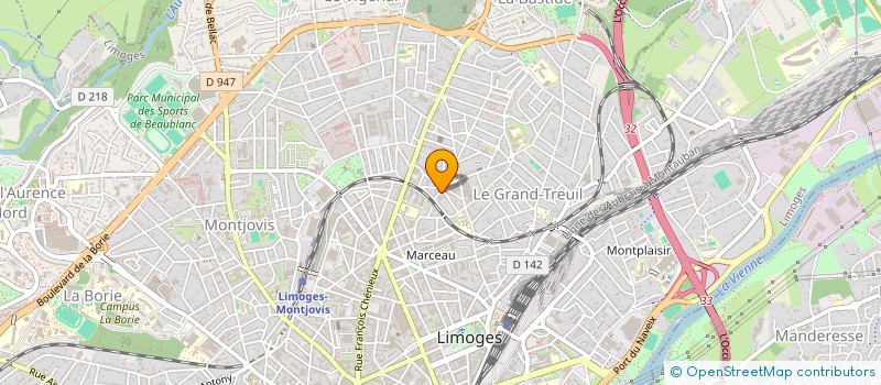 localisation de l'entreprise GROUPEMENT D'ENTRAIDE MUTUELLE INSERTION PROFESSIONNELLE ET LOGEMENT à LIMOGES