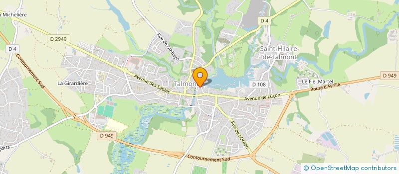 localisation de l'entreprise GROUPEMENT D'ENTRAIDE MUTUELLE POUR PERSONNES AUTISTES EN VENDEE (GEM TSA 85)  TALMONT-SAINT-HILAIRE