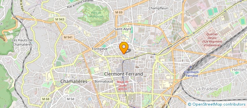 localisation de l'entreprise GROUPEMENT D ENTREPRENEUR DU SPORT DE LA CULTURE ET DE LA SOLIDARITE  CLERMONT-FERRAND