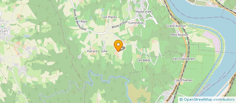 localisation de l'entreprise GROUPEMENT D'ETUDE POUR LA DEFENSE CONTRE LES FLEAUX ATMOSPHERIQUES DE LA REGION COMMUNES D'ECLASSAN D'AZON ET DE SARRAS  ECLASSAN