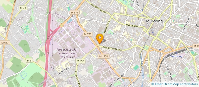 localisation de l'entreprise GROUPEMENT D'ETUDES ET DE COORDINATION POUR LES PERSONNES EN SITUATION DE HANDICAP DU NORD PAS-DE-CALAIS (GRECH) à TOURCOING