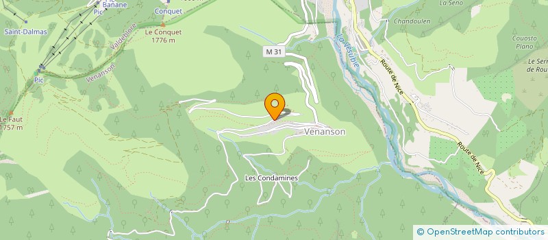 localisation de l'entreprise GROUPEMENT D'ETUDES ET DE DEVELOPPEMENT AGRICOLE ET RURAL DE LA VESUBIE à VENANSON