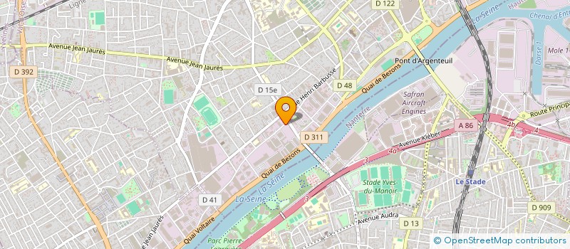 localisation de l'entreprise GROUPEMENT D ETUDES ET DE TRAVAUX  ARGENTEUIL