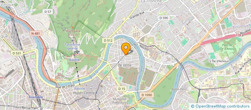 localisation de l'entreprise GROUPEMENT D'ETUDIANTS NATIONAL EN PHARMACIE FILIERE INTERNAT à GRENOBLE