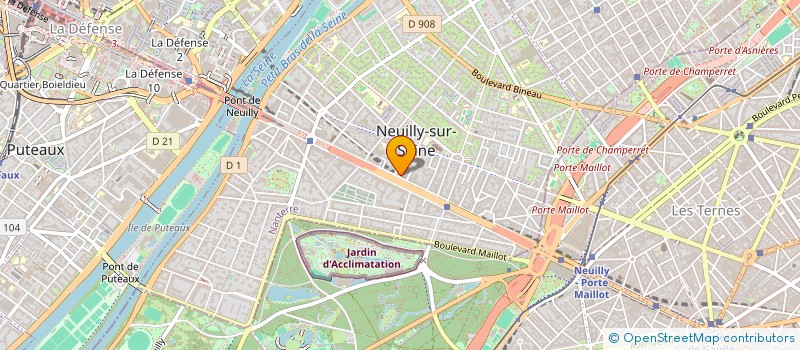 localisation de l'entreprise GROUPEMENT D'EXPANSION INDUSTRIELLE à NEUILLY-SUR-SEINE
