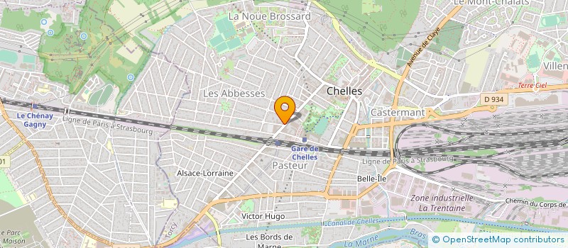 localisation de l'entreprise GROUPEMENT D EXPERTS INDUSTRIELS à CHELLES