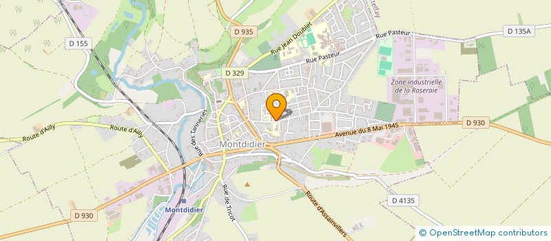 localisation de l'entreprise GROUPEMENT D'IMAGERIE DE MONTDIDIER-ROYE  MONTDIDIER