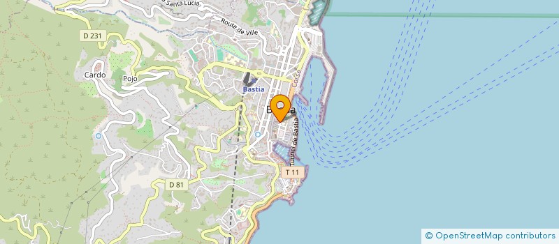 localisation de l'entreprise GROUPEMENT D'IMAGERIE MEDICALE à BASTIA
