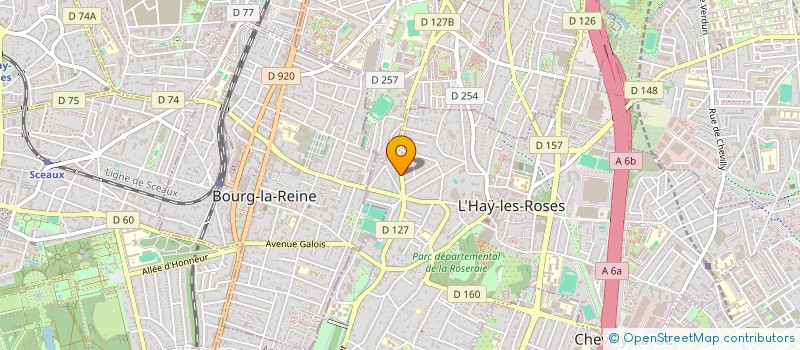 localisation de l'entreprise GROUPEMENT D'INSTALLATIONS ET D'ETUDES à L'HAY-LES-ROSES