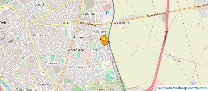 localisation de l'entreprise GROUPEMENT D'INTERET CYGENETIQUE DE LA CHAMPAGNE CRAYEUSE  REIMS