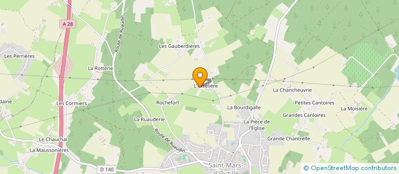 localisation de l'entreprise GROUPEMENT D'INTERET CYNEGETIQUE DE BERCE à SAINT MARS D'OUTILLE