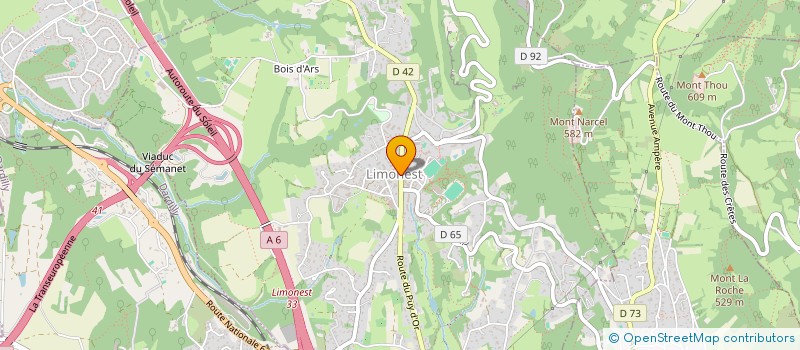 localisation de l'entreprise GROUPEMENT D'INTERET CYNEGETIQUE DES MONTS D'OR  LIMONEST