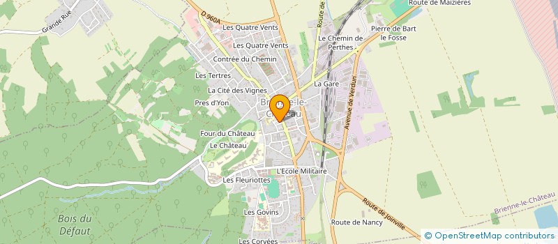 localisation de l'entreprise GROUPEMENT D'INTERET CYNEGETIQUE DU MASSIF DE L'ORIENT  BRIENNE-LE-CHATEAU