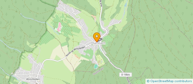 localisation de l'entreprise GROUPEMENT D'INTERET CYNEGETIQUE N7 DU HAUT-RHIN  OSENBACH