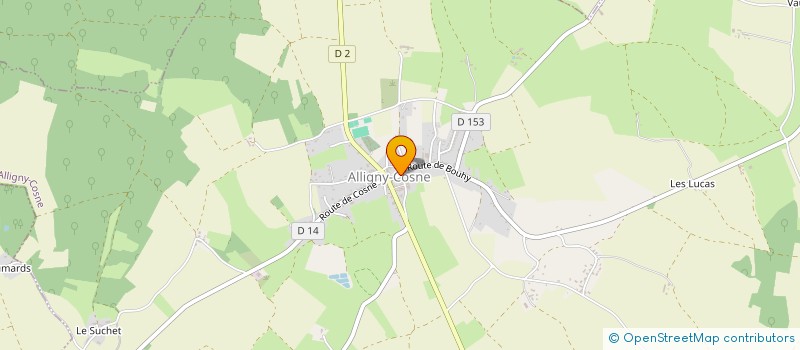 localisation de l'entreprise GROUPEMENT D INTERET CYNEGETIQUE PETIT GIBIER BOURGOGNE NIVERNAISE à ALLIGNY-COSNE