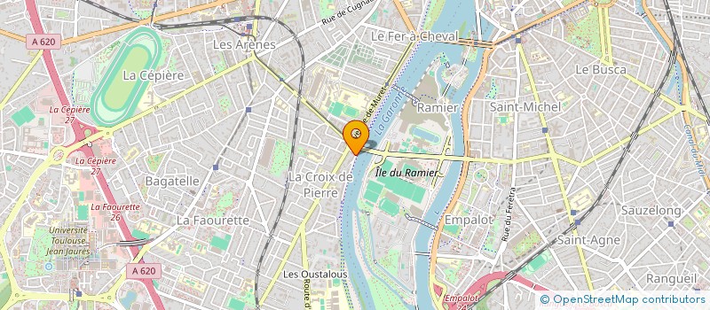 localisation de l'entreprise GROUPEMENT D'INTERET ECONOMIQUE ESPACE MUSICAL DE LA DIGUE à TOULOUSE