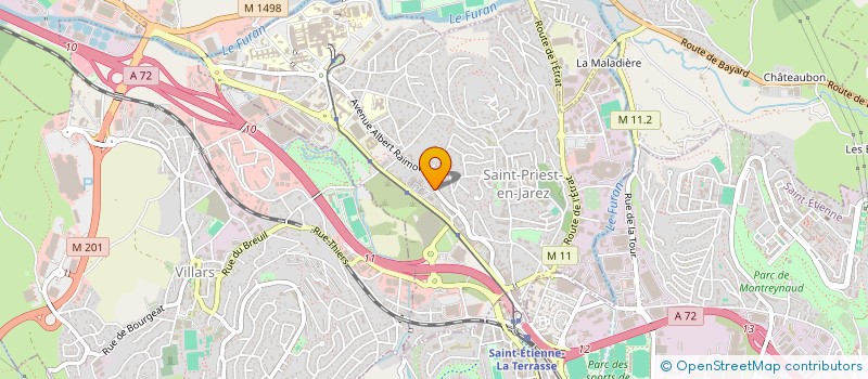 localisation de l'entreprise GROUPEMENT D'INTERET ECONOMIQUE SALON AGRICULTURE PRODUCTEURS LOIRE 2024  SAINT-PRIEST-EN-JAREZ