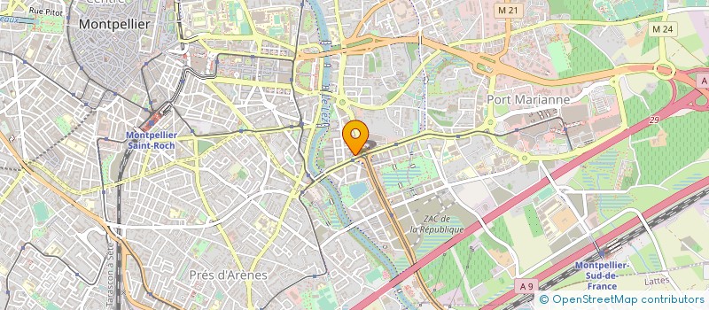 localisation de l'entreprise GROUPEMENT D'INTERET ECONOMIQUE SERM-SA3M à MONTPELLIER