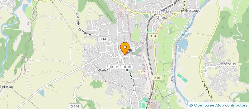 localisation de l'entreprise GROUPEMENT D'INTERET PUBLIC ALIM'SOLIDARITE  SAINTE-FLORINE