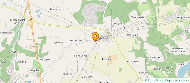 localisation de l'entreprise GROUPEMENT D'INTERET PUBLIC BRETAGNE SANTE LOGISITQUE à CAUDAN