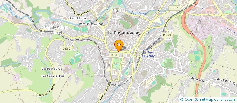 localisation de l'entreprise GROUPEMENT D'INTERET PUBLIC CONSEIL DEPARTEMENTAL DE L'ACCES AU DROIT DE HAUTE-LOIRE à LE PUY-EN-VELAY